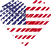 Logo of Top Sitiincontri USA, Heart Shaped Image of USA flag.